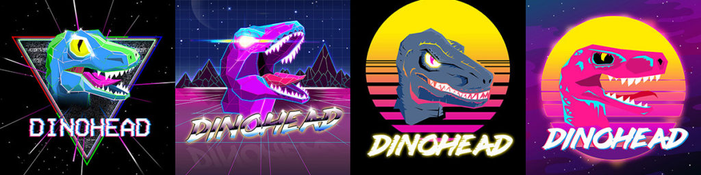 New Retro dinosaur logo design