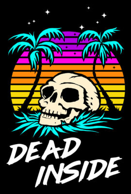 tropical goth t-shirt dead inside