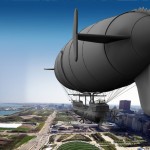 Steampunk Airship over Chicago