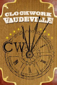 CWVV 2012 flyer front Steampunk wooden poster design