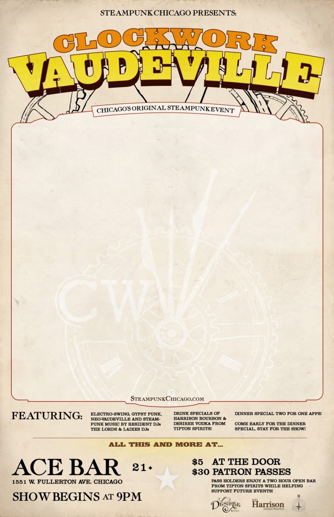 Steampunk Gears Poster Designer Chicago