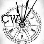 steampunk gear event logo
