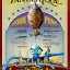 steampunk poster with airship and kraken