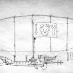 Steampunk airship sketch