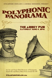 steampunk flyer chicago designer artist