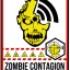 zombie area warning sticker poster