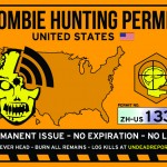 zombie hunting permit sticker
