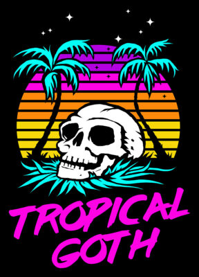 tropical goth t-shirt