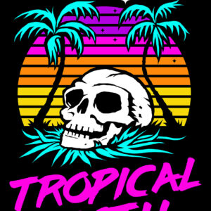 tropical goth t-shirt