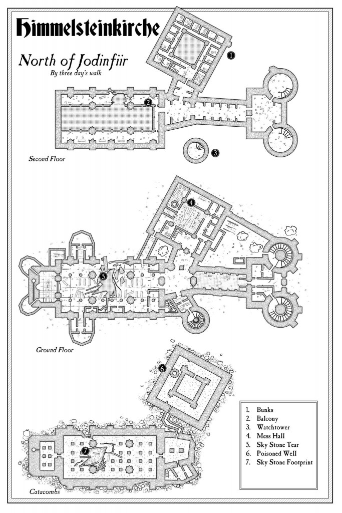 RPG DnD style cathedral map
